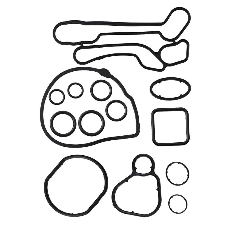 OCESTORE 55354071 Engine Oil Cooler Gasket Kit Compatible with CR UZE G3 Astra Aveo AVEO5 Engine Oil Cooler Gasket Seal Repair Kit